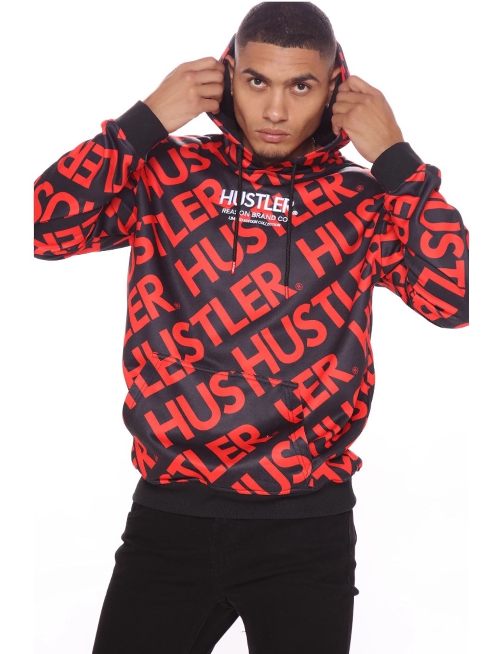 Hustler Limited Edition Fleece Hoodie Large Reason capsule collab 100% poly